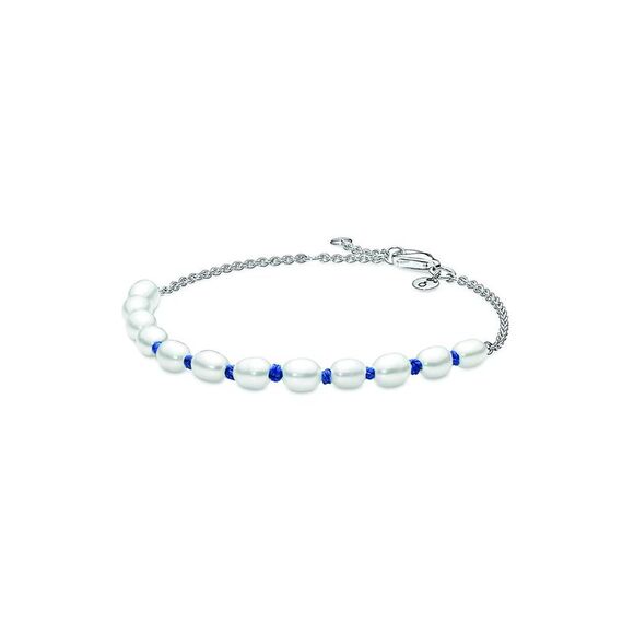 Pandora Jewelry - Pandora Moments Silver Pearl Bracelet